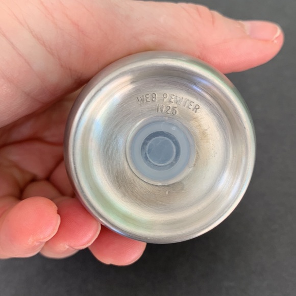 Vintage Web Pewter salt and pepper shakers. Apple and pear. Circa 1984 - Picture 4 of 6